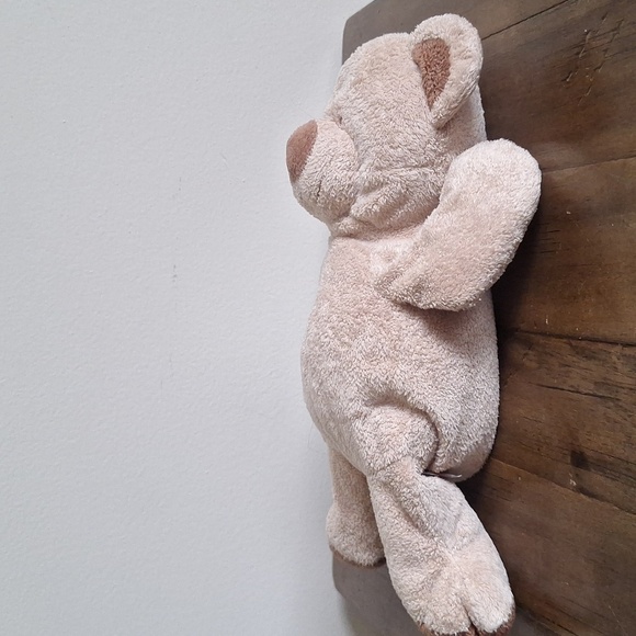 TY Pluffies Bear Lovey Plush Toy Stuffed Animal 2004 Tan Teddy Bear TyLux - Picture 6 of 9